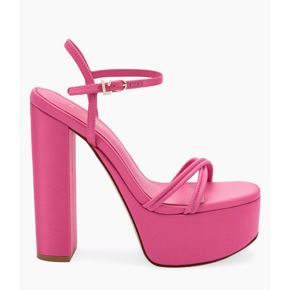 Women’s Platform High Heel Sandal in Hot Pink